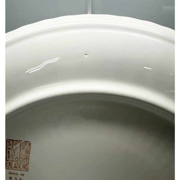 VINTAGE/MCM - 14" Ernest Sohn Creations, Ribbed Porcelain Serving Platter - Picture 6 of 7